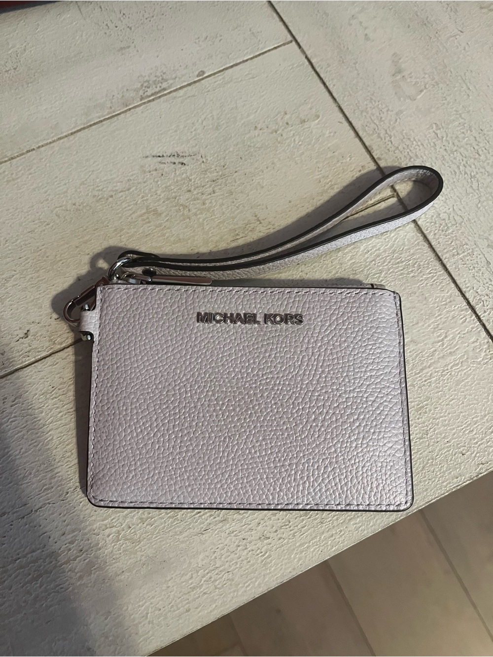 Michael Kors Pebbled Leather Wristlet Card Holder Wallet